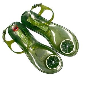 KATY PERRY Geli Lime Sandals Green 8